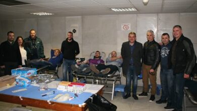 Φωτογραφία του Ε.ΑΣ.Υ.Α.-Ι.Ρ.Α. Τ.Δ. Αθηνών έδωσαν αίμα στη Γ.Α.Δ.Α.