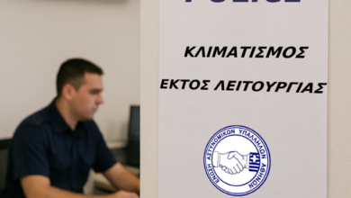Φωτογραφία του Στο έλεος του καύσωνα οι αστυνομικοί