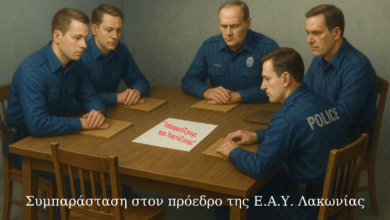 Φωτογραφία του Συμπαράσταση στον πρόεδρο της Ε.Α.Υ. Λακωνίας