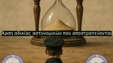 Φωτογραφία του Άρση αδικίας αστυνομικών που αποστρατεύονται