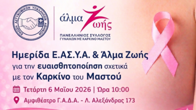 Φωτογραφία του Ημερίδα Ε.ΑΣ.Υ.Α. για την ευαισθητοποίηση σχετικά με τον Καρκίνο του Μαστού